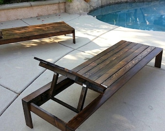 Planos modernos para tumbonas de exterior / Planos de carpintería para tumbonas de piscina (Descarga en PDF)