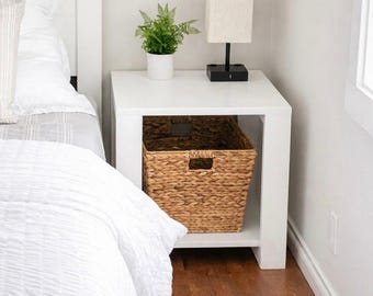 Planos de mesita de noche moderna / Plano de mesa auxiliar de carpintería para bricolaje (PDF)