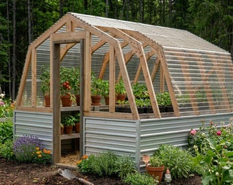 Progetti per serre / Planimetrie per la costruzione di un giardino sul retro (Download in PDF)
