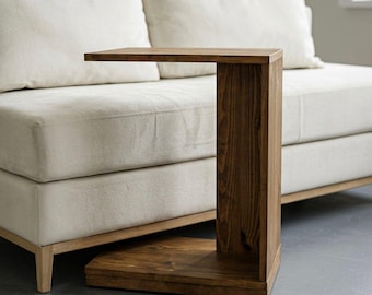 C Table Plans | Rolling Sofa Side Laptop Table Blueprint (PDF)