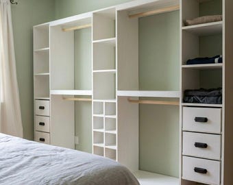 DIYクローゼットシステム設計図｜タワー型収納棚製作ガイド（PDFダウンロード）