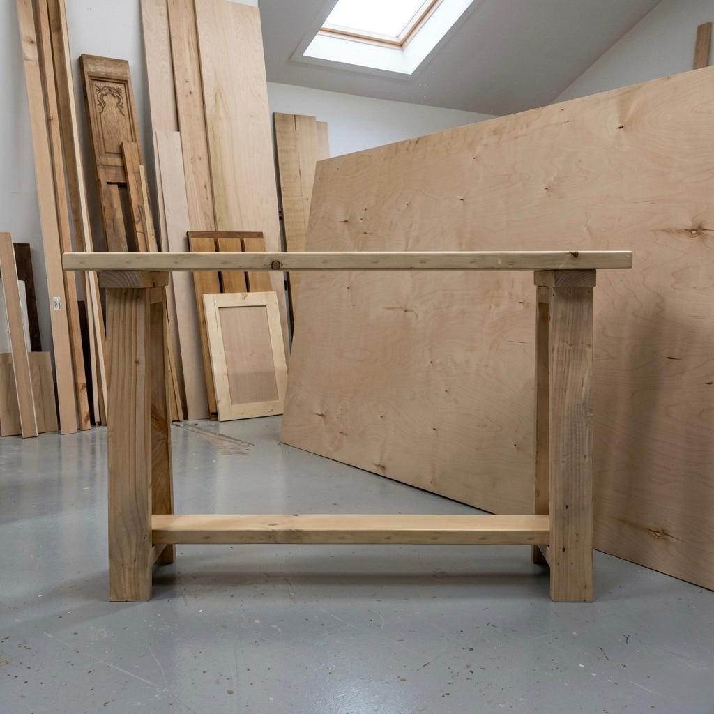 Console Table Plans | Rustic Farmhouse Entryway DIY Woodworking ...