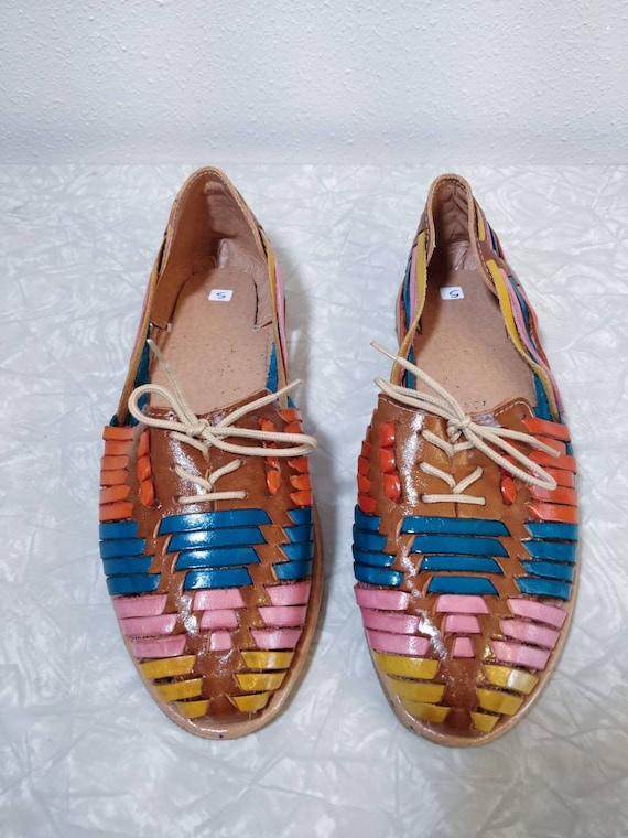 Vintage Huaraches Multicolor Sandals - image 1