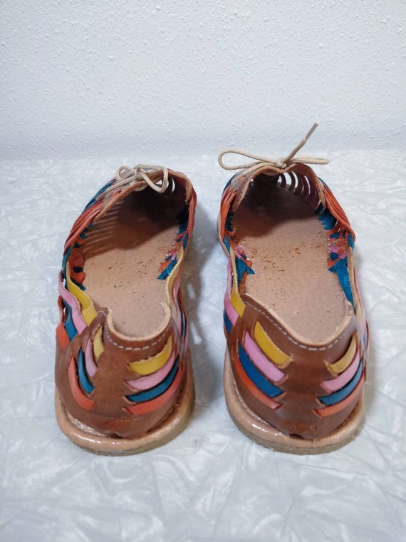 Vintage Huaraches Multicolor Sandals - image 3