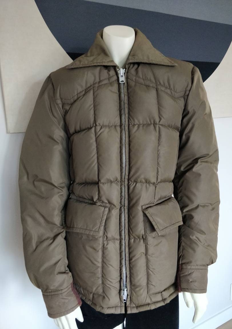 Vintage Brown Down Puffy Coat by Tempco