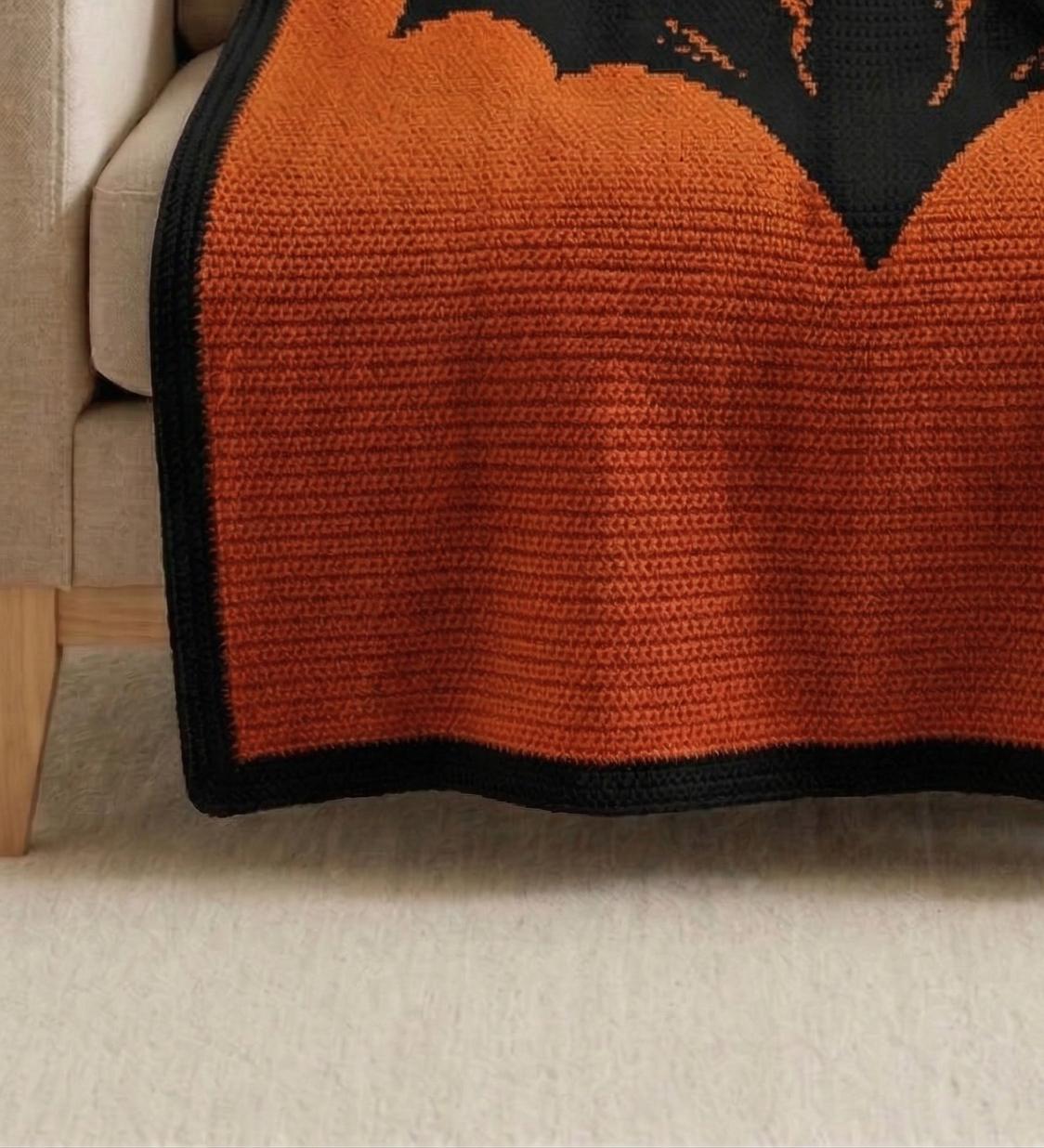 Bat Blanket Pattern Bat Blanket Crochet Pattern PDF, Overlay Mosaic Crochet Pattern ...