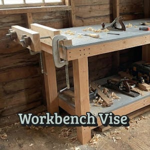 Plannen houten bankschroef zelf maken – eenvoudig te bouwen, digitale download (imperiaal en metrisch)