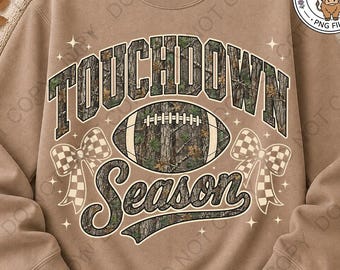 Camo Checkered Football Season PNG, Trendy Football Shirt PNG, Game Day Football Mom Sublimation Design (Digital Download)