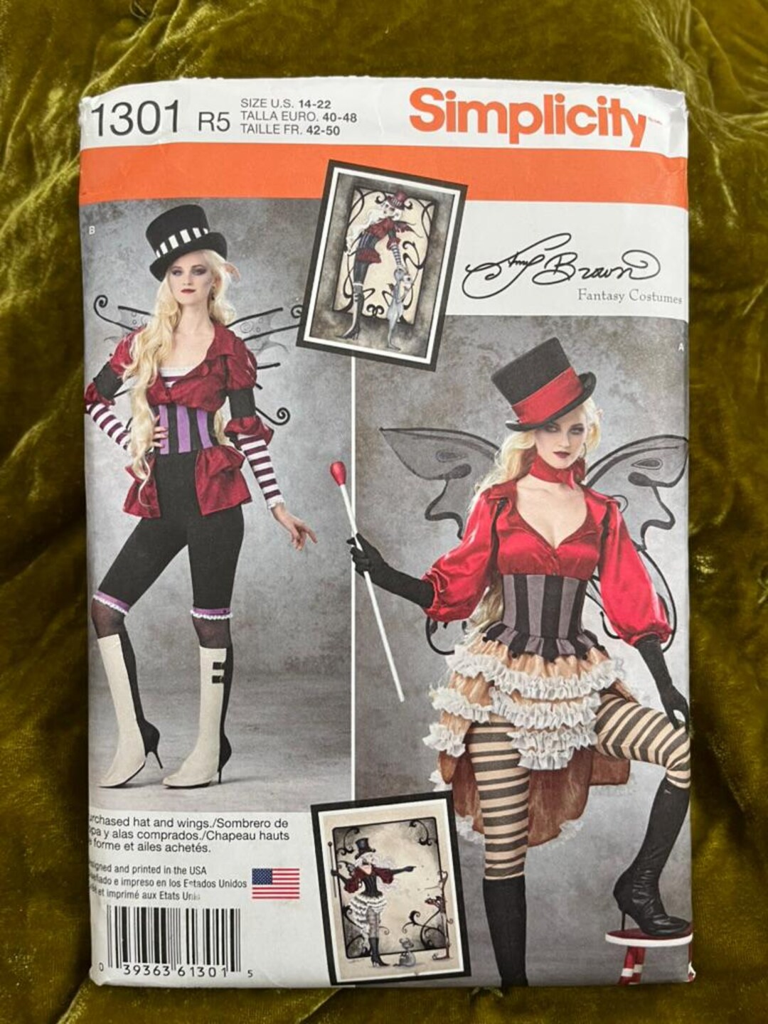 Simplicity Steampunk Pattern Simplicity 1301 Fantasy Costume Pattern | Steampunk Fairy Circus Outfit ...