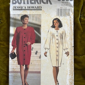 Cartamodello vintage Butterick 5555 / Jessica Howard per abito / Taglia 18-22 / Non tagliato