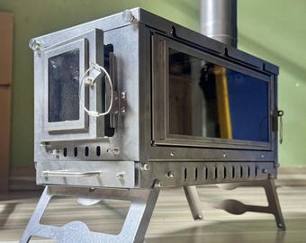 Titan campingkök – Bärbart vedkök med skorsten, ultralätt backpackingtält