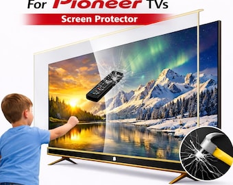 Protector de pantalla para televisores Pioneer / Ajuste personalizado por tamaño, protección transparente contra impactos y rayones