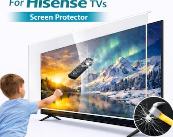 Protector de pantalla para TV Hisense / Protección contra rayones e impactos, Clear Guard