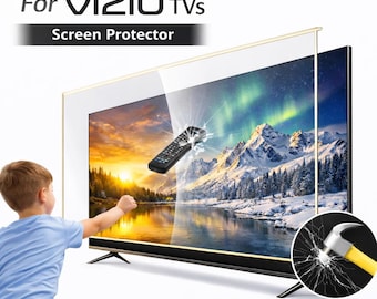 Protector de pantalla para televisores Vizio / Protector transparente de ajuste personalizado, antiarañazos e impactos