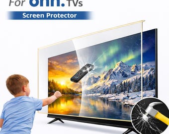 Protector de pantalla para televisores Onn / Protector transparente de ajuste personalizado, protección contra rayones e impactos