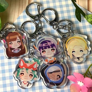Overwatch 2 acrylic chibi keychains