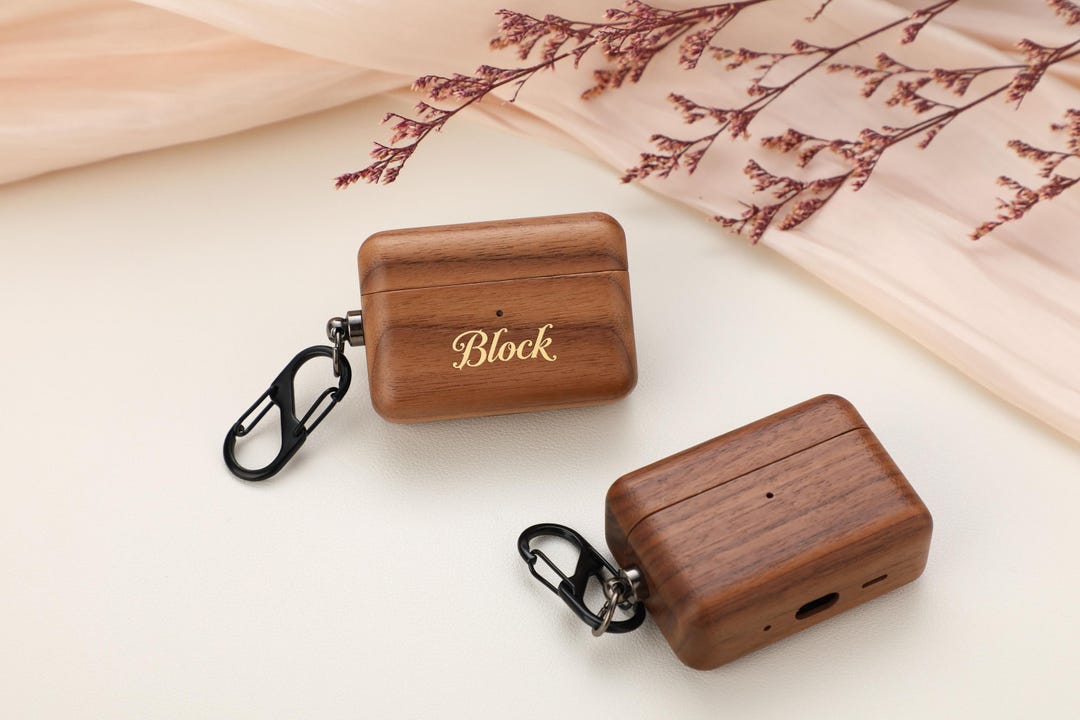 Custom Wooden Earbud Case, Premium Wood Airpods 4 Cover, Minimalist ...