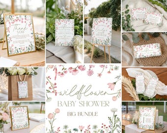 A Little Wildflower Baby Shower Bundle - Baby In Bloom Party | BQ2
