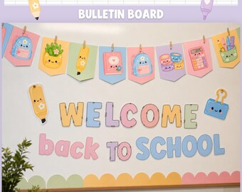 Pastel Everyone Belongs Bulletin Board Kit, Bright Diversity Classroom Decor Canva DB1