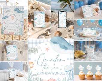Under The Sea Birthday Bundle - Ocean Theme Party Pack | UM1