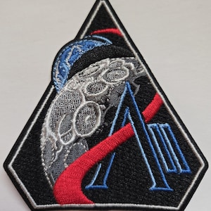 Artemis II Mission Patch Embroidered, The Artemis II test flight Cosplay, AII Iron-On Patch
