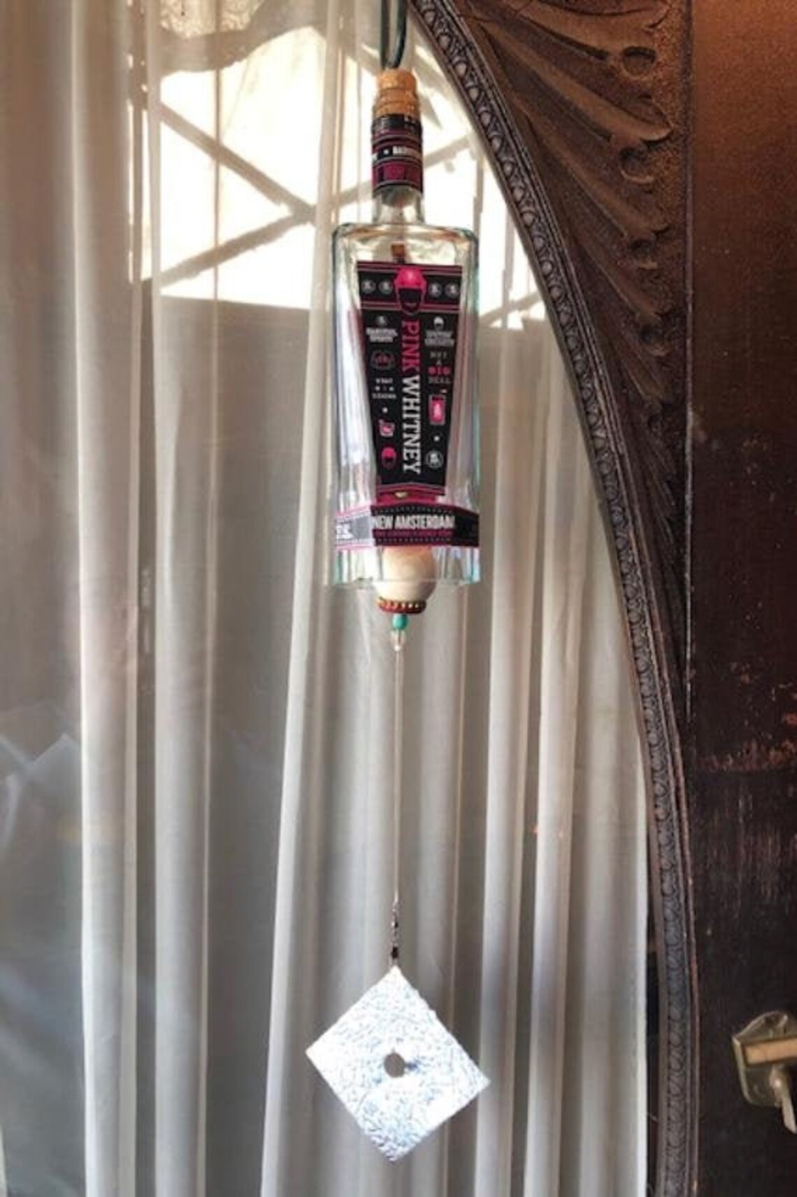 New Amsterdam Pink Whitney Vodka Recycled Liquor Bottle