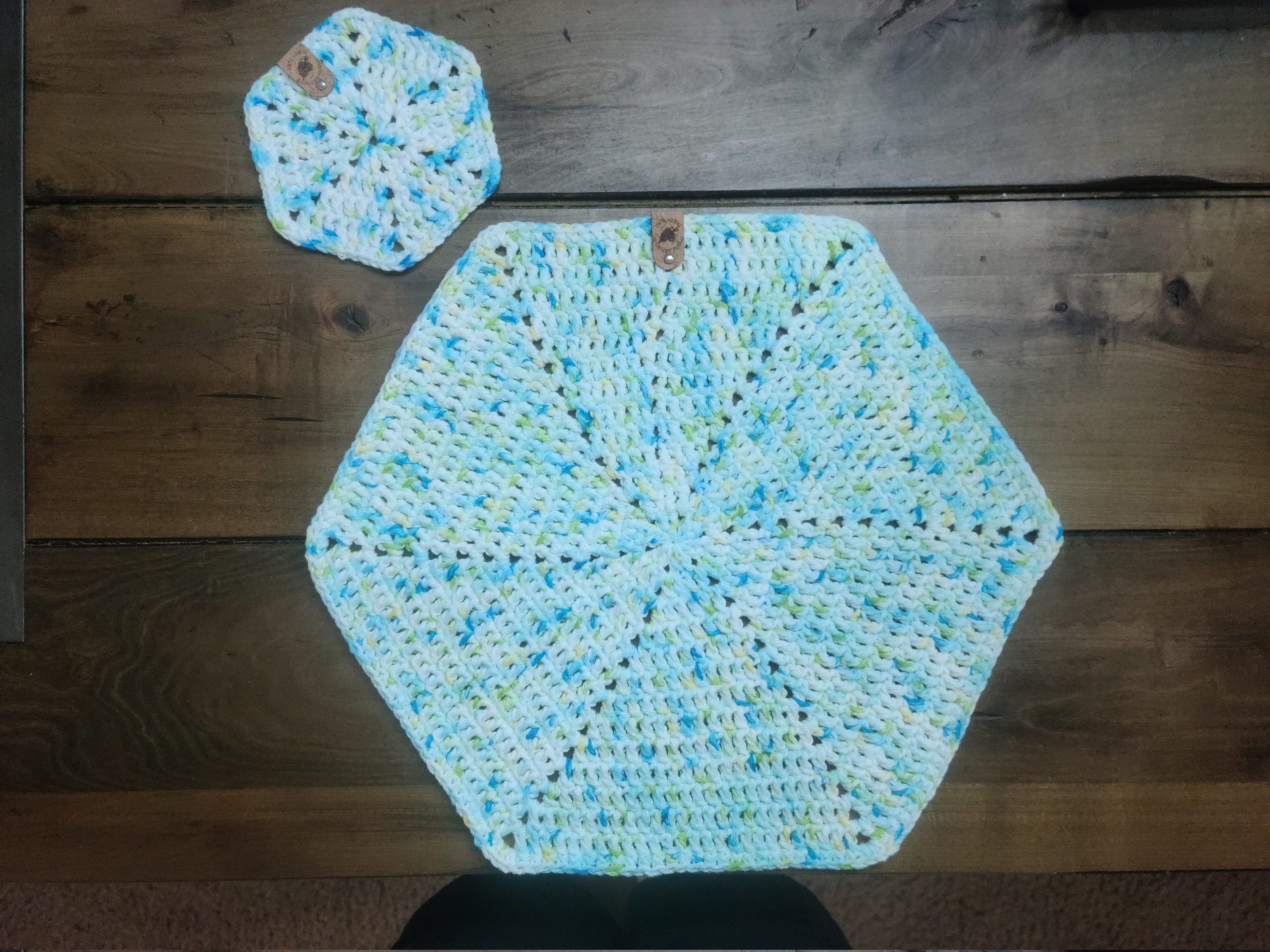 Hexagon Placemat & Coaster Crochet Pattern Etsy
