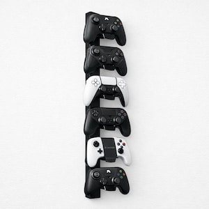 Game controller wall mount vertical storage rack 705 × 50 × 115 mm