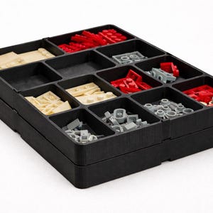 Stackable sorting tray - 140 x 200 x 15mm