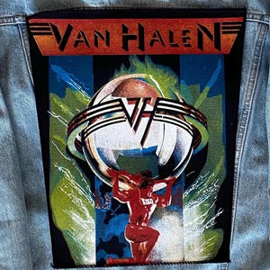Achterpatch jaren 80 Van Halen, 5150 Eddie, heavy metal, hardrock, Battle Jacket