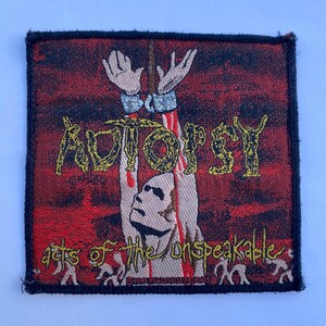 Vintage 1993 Autopsy Patch, 90er Jahre, Grindcore Death Metal