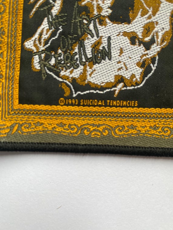Vintage Suicidal Tendencies the Art of Rebellion 1993 Patch, 90s