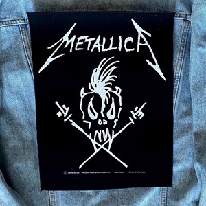 Vintage 1995 Metallica Live Shit Binge And Purge Backpatch, 90s, Thrash Metal, Giant, Biker Patch, Battle Jacket