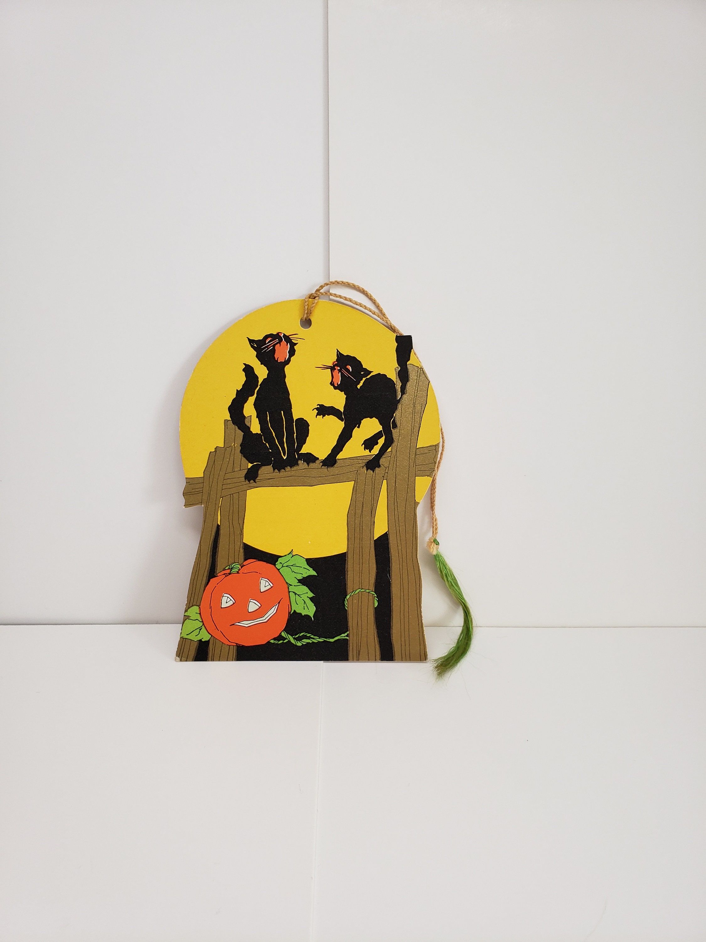 Art Deco 1930's Unused Whitney Die Cut Gold Gilded Halloween Bridge ...