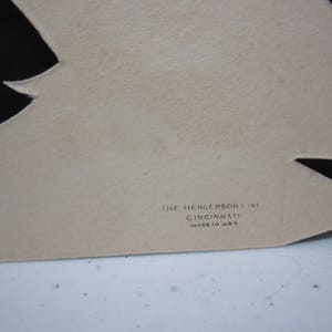 Gorgeous Art Deco 1920's Unused Die Cut the Henderson Line Place Card ...