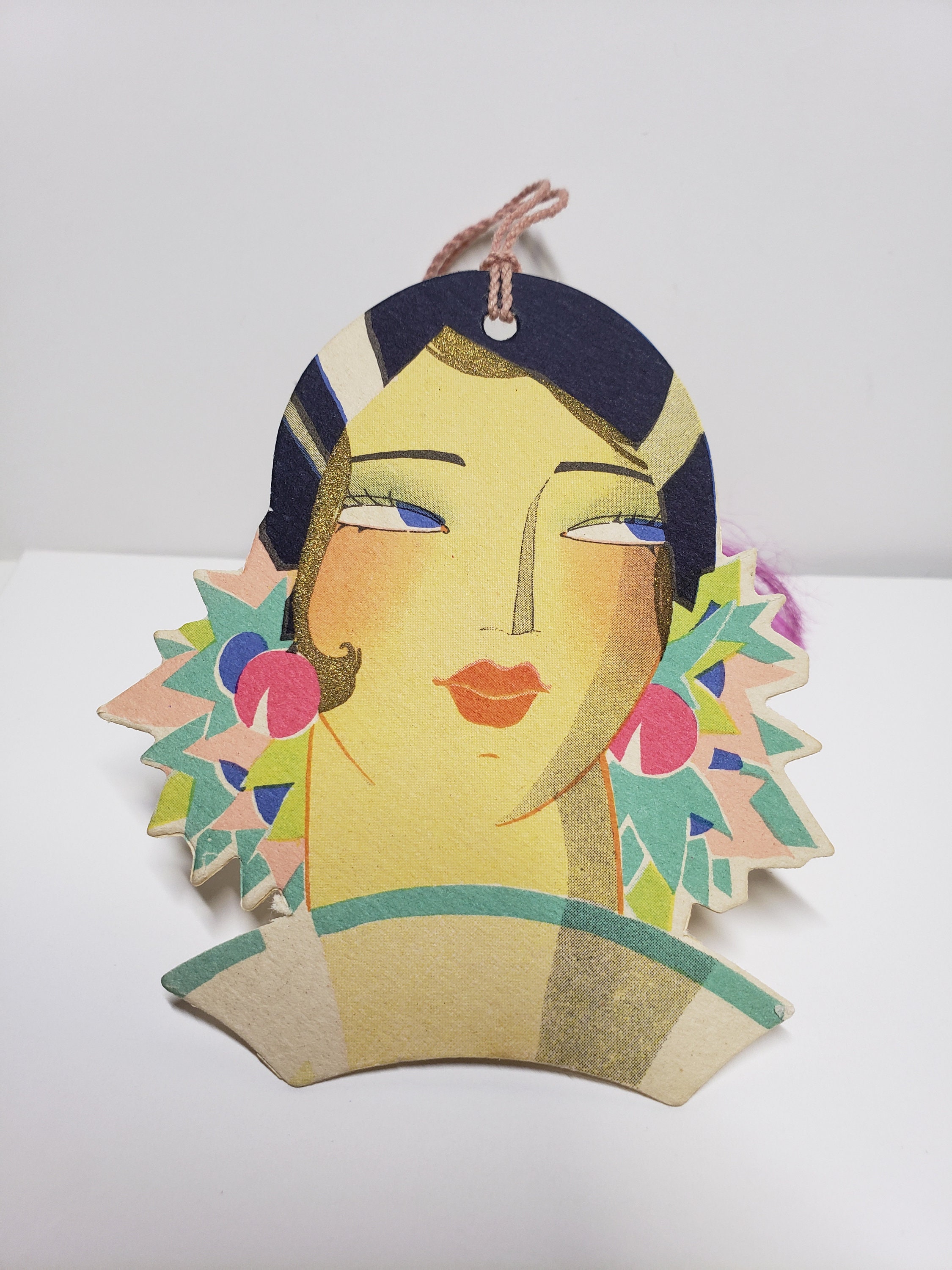 Gorgeous Unused 1920’s Extreme Art Deco Die Cut Gold Gilded Buzza ...