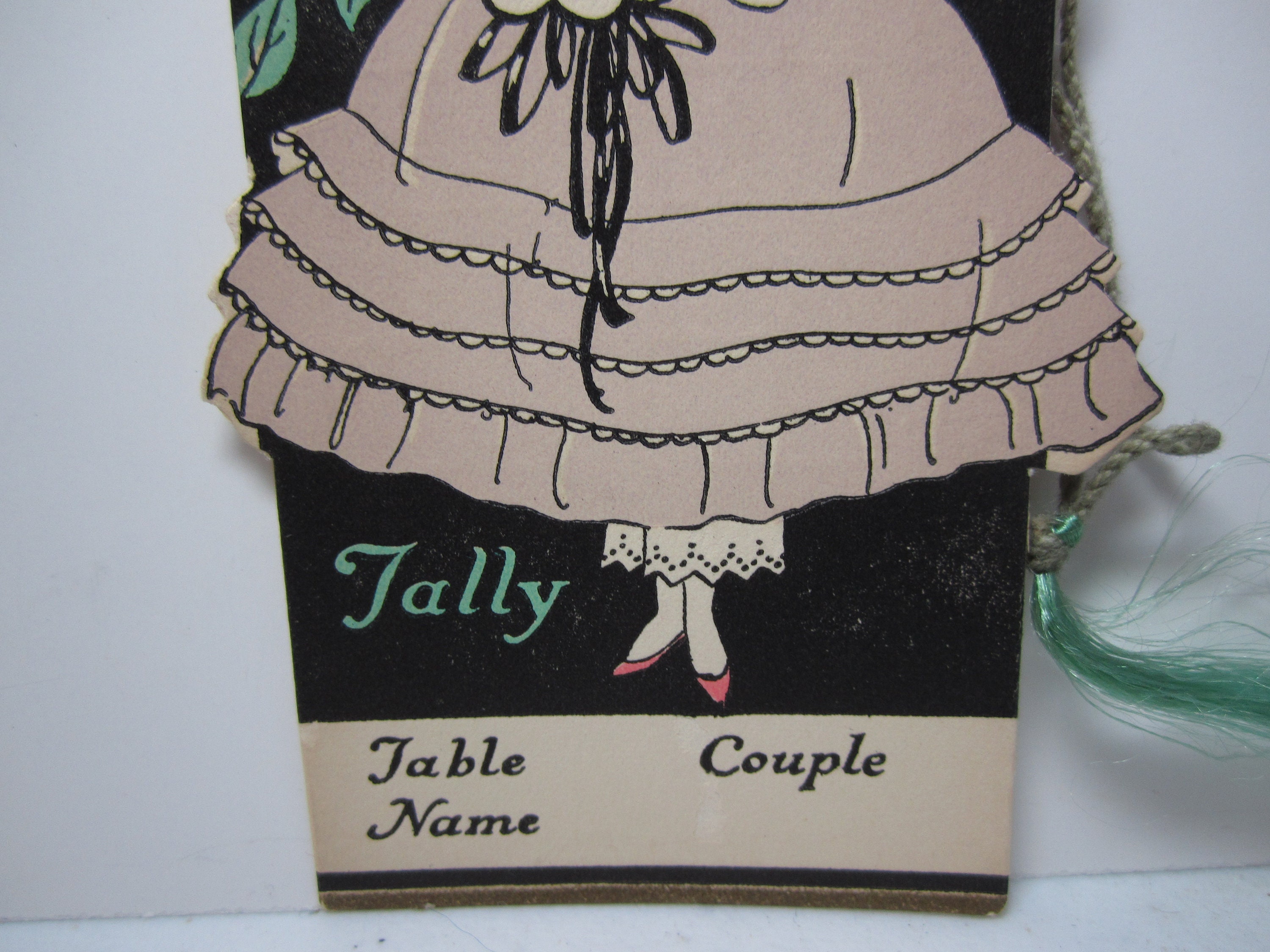 Very Pretty Unused Art Deco Die Cut Norcross 1930's Bridge Tally Card ...