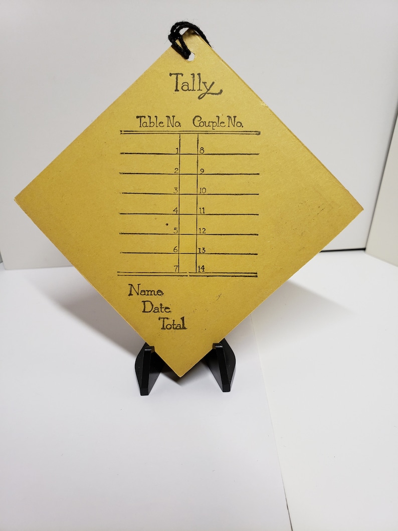 Vintage Unused 1920's Hallmark Halloween Bridge Tally Black Cat Wears ...