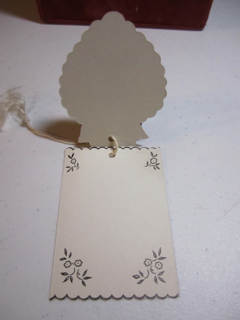 1930's Art Deco Unused Gibson Bridge Tally Card Silhouette of Lady on ...