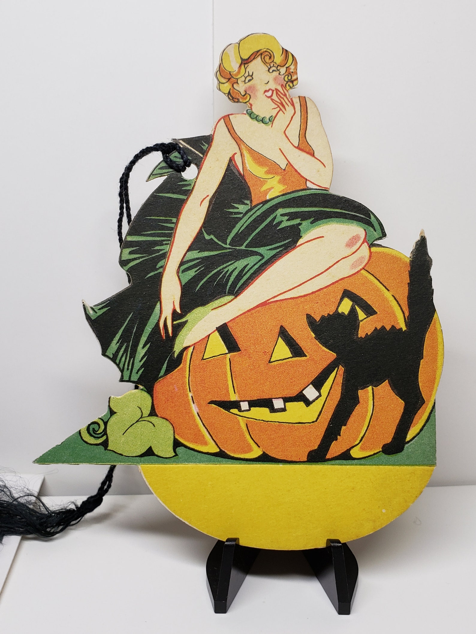 Art Deco 1920's-30's Unused Die Cut Henderson Line Halloween Bridge ...