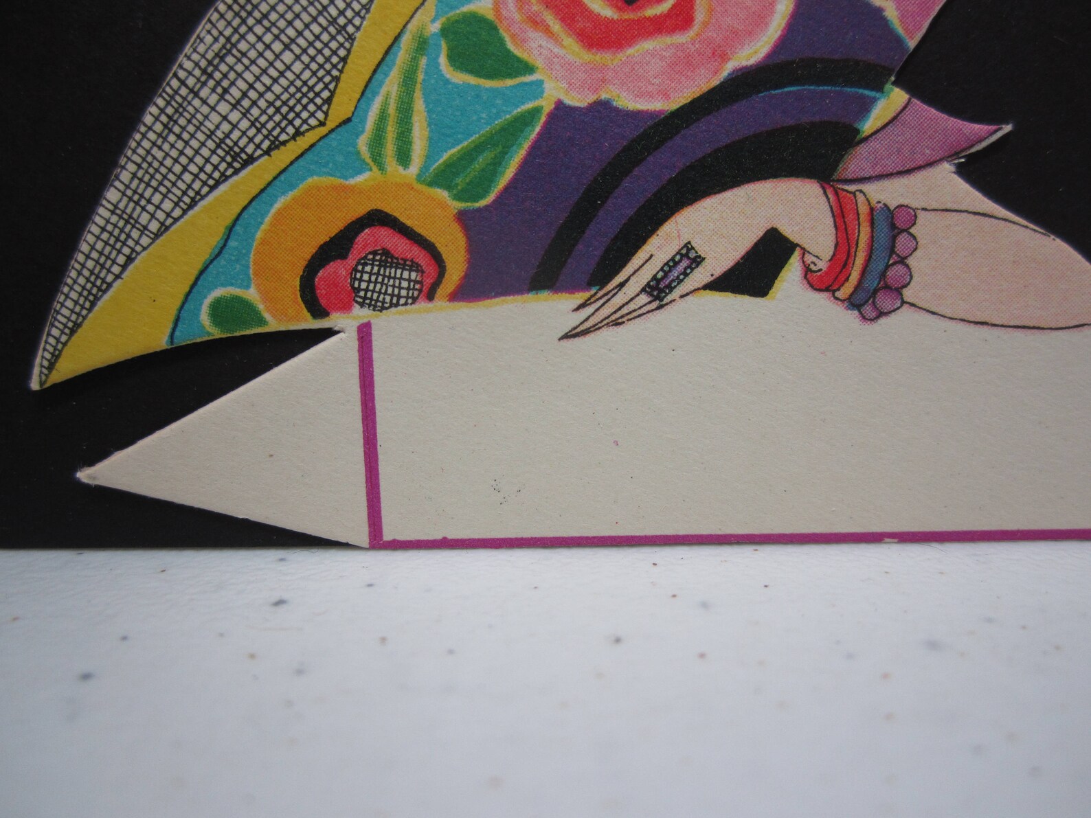 Gorgeous Art Deco 1920's Unused Die Cut the Henderson Line Place Card ...