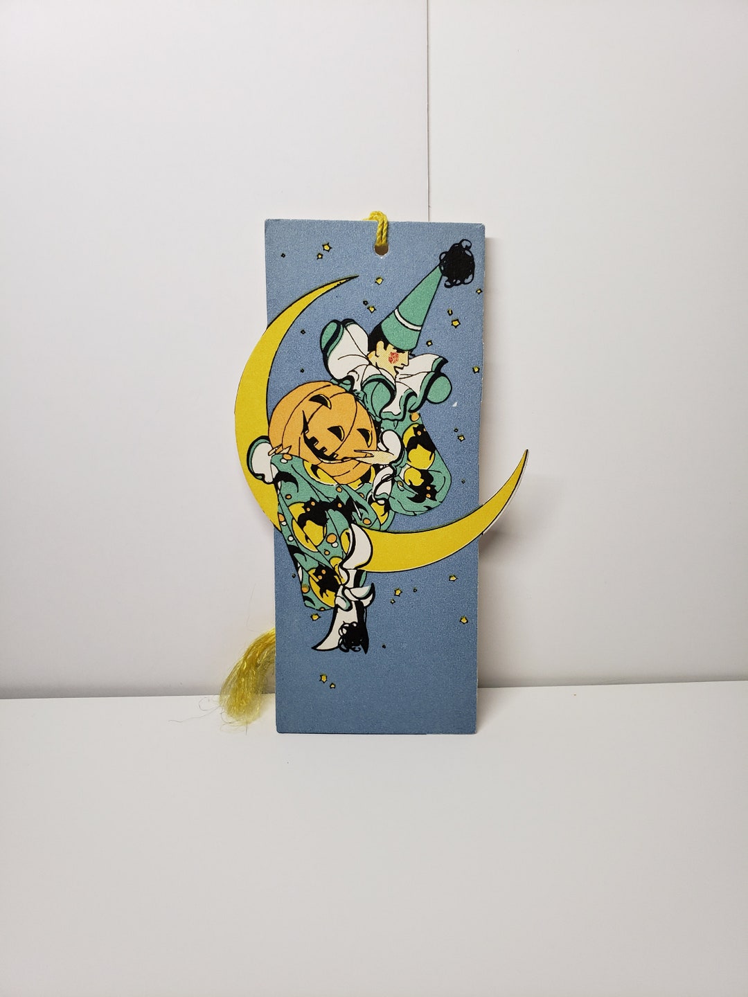 Art Deco 1920's-30's Unused Die Cut Buzza Halloween Bridge Tally Man ...