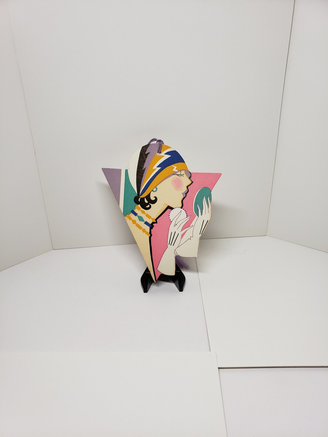 1920's Unused Henderson Line Extreme Art Deco Die Cut Colorful Deco ...