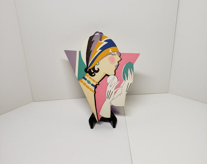 1920's Unused Henderson Line Extreme Art Deco Die Cut Colorful Deco ...