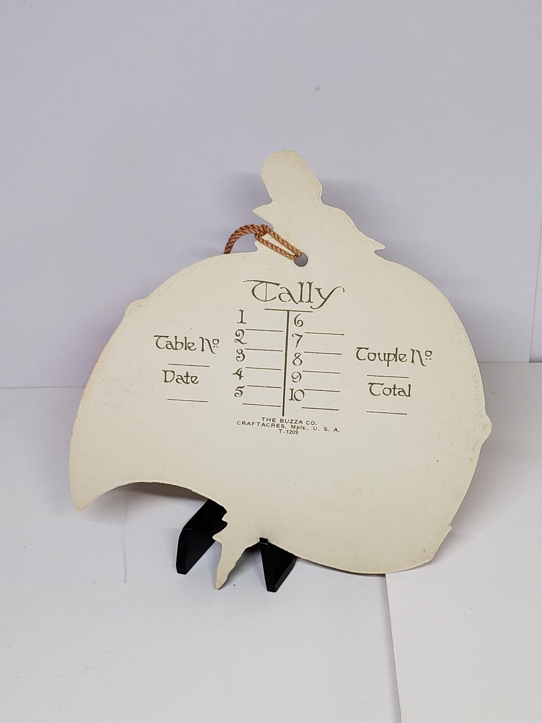 Gorgeous Unused Art Deco 1920's Die Cut Buzza Bridge Tally Deco White ...