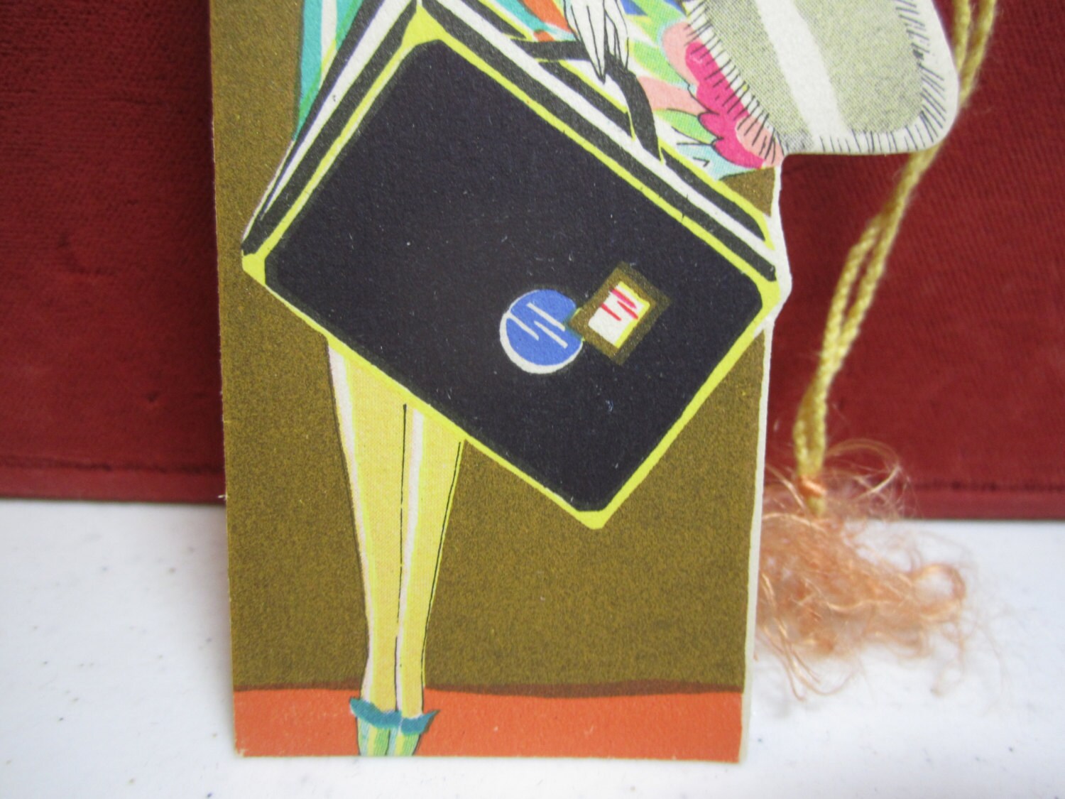 1920's Art Deco Die Cut Gold Gilded Unused Buzza Bridge Tally Card ...