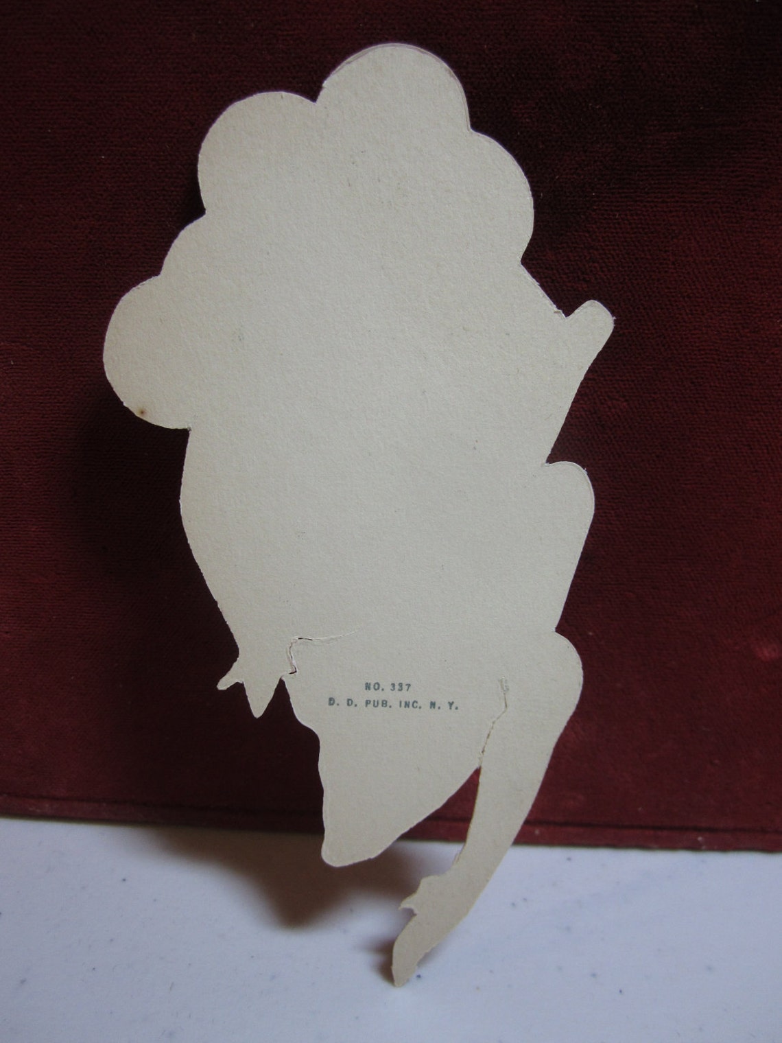Vintage Unused 1920's-1930's Die Cut Art Deco Place Card Hand Colored ...