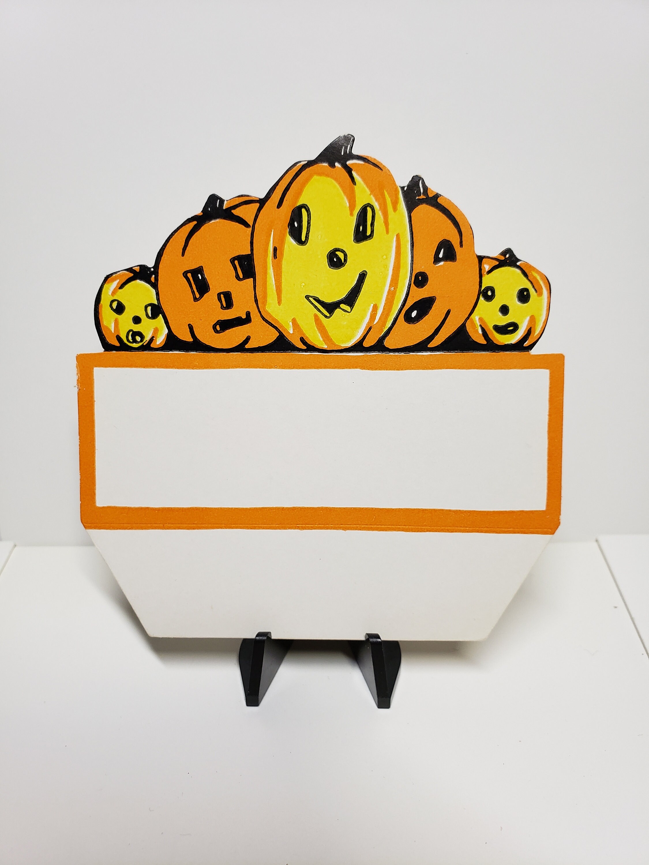 Unused Die Cut Colorful 1930's Whitney Halloween Place Card 5 Jack O ...