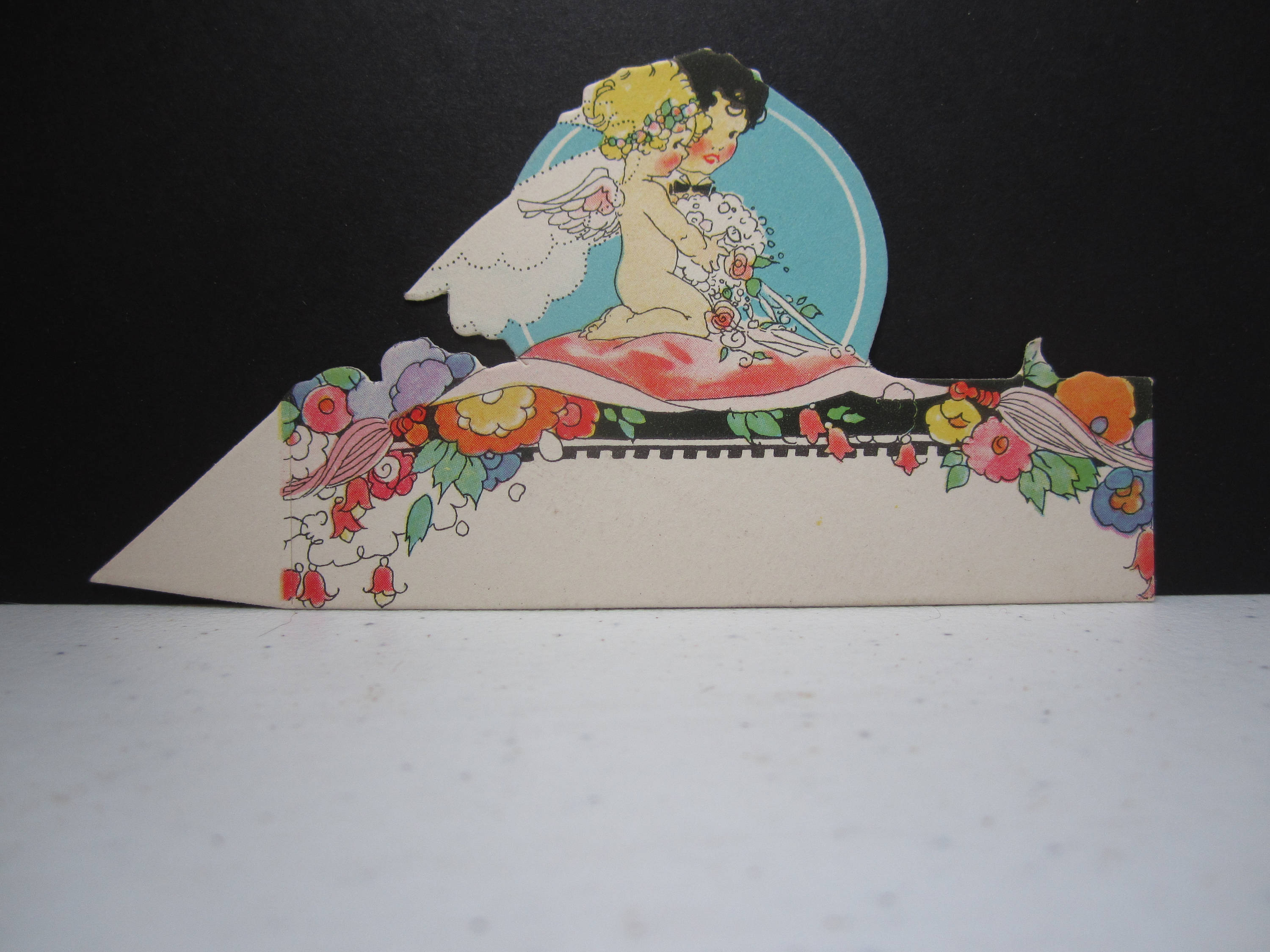 Unused Art Deco 1920's Henderson Line Die Cut Fantasy Wedding Place ...