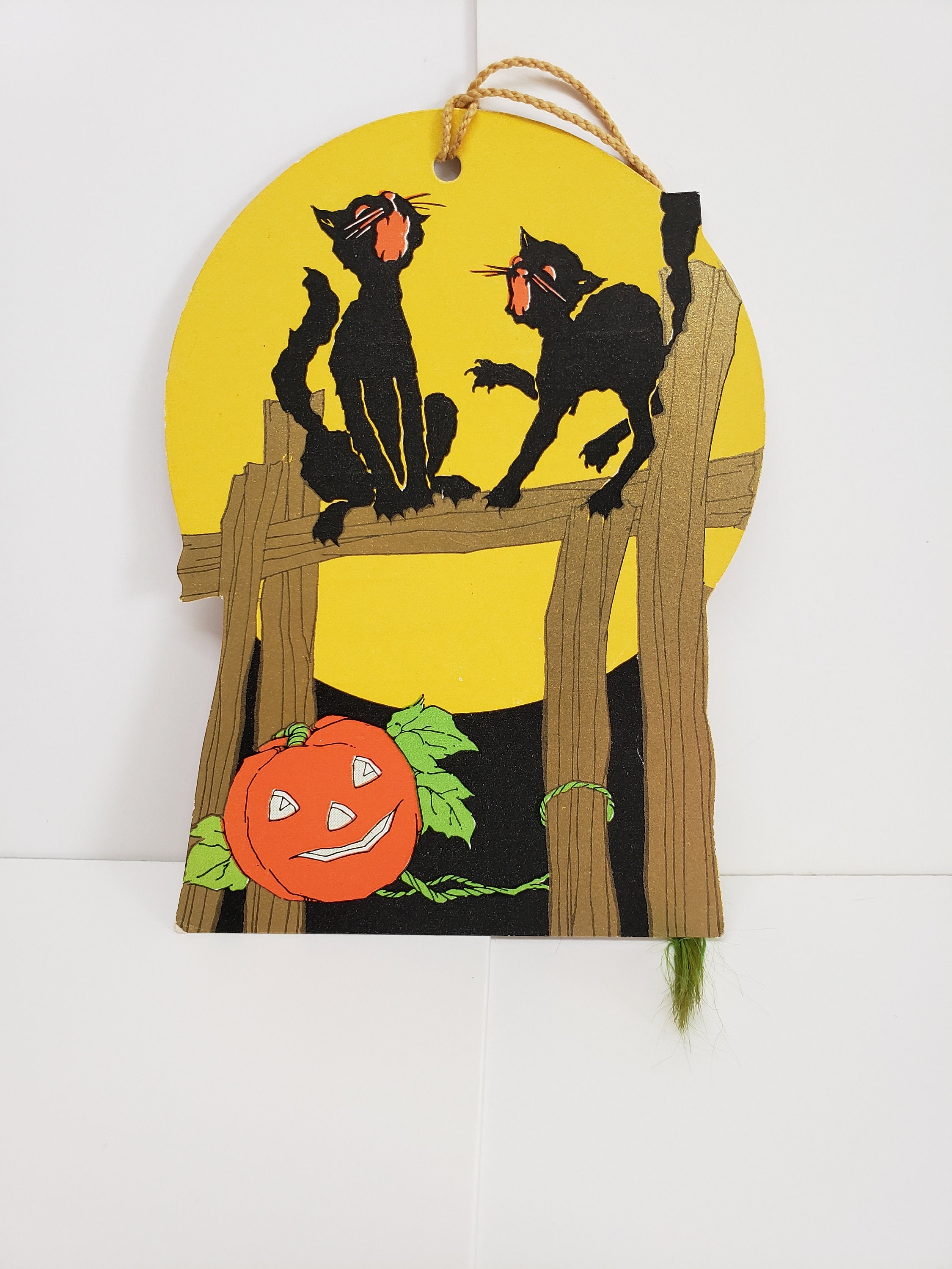 Art Deco 1930's Unused Whitney Die Cut Gold Gilded Halloween Bridge ...